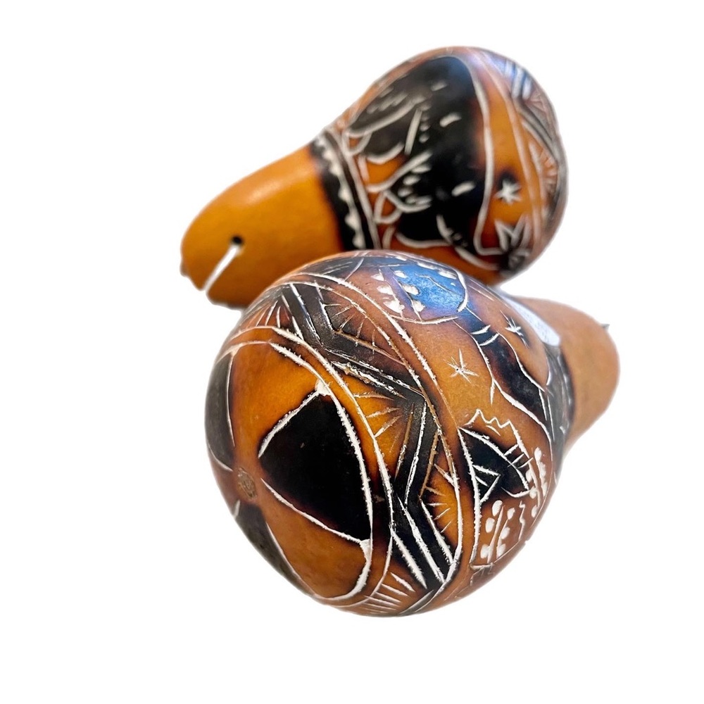 Handcrafted artisan Calabash Maracas from Ecuador